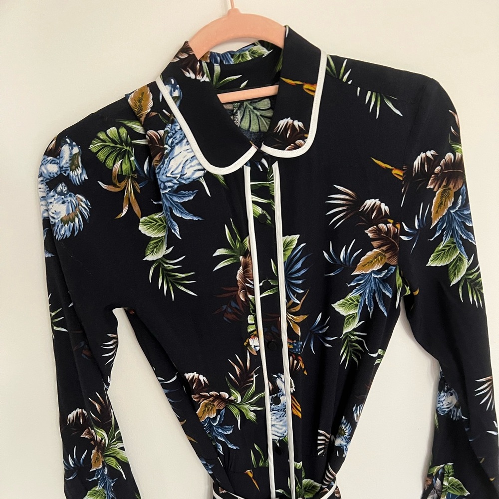 Zara XS Black Jumpsuit